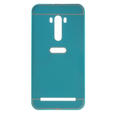 Други Бъмпъри за телефони Луксозен алуминиев бъмпър с твърд гръб за Asus Zenfone Selfie ZD551KL 5.5 син